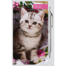 D0503 Slim WTV Diary Pets + Pen