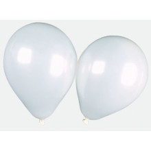 12" Shiny White Balloons Pack 15