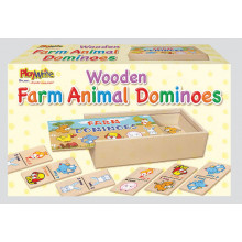 Wooden Farm Animal Dominoes