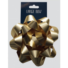Large Gold Bow 15cm Carded