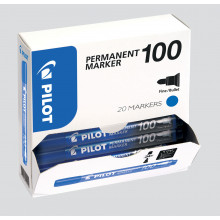 Pilot 100 Blue Bullet Tip Marker