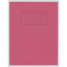 Silvine Red Exercise Book 9"x7" 80pgs