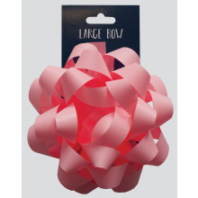 Large Light Pink Bow 15cm Carded