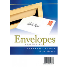 Envelopes Letterbox Medium White 50s