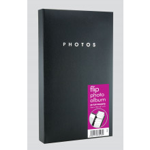 Flip Photo Album Black 6x4" 40 Pocket