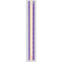 Wooden Ruler 30cm Assorted