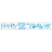 2.5m Party Banner Age 2 Boy