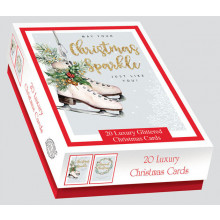 Box 20 Christmas Sparkle Cards