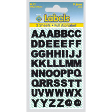 Labels - Black Vinyl Letters 9.5mm