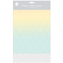 Plastic Table Cover Party Rose 120x180cm