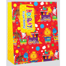 Gift Bags Animal Train Ex.Large