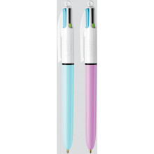 Bic 4-Colour Pens Pastel Colours Carded