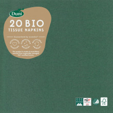 Dark Green Napkins 33cm 3 Ply 20's