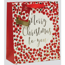 C2406 Gift Bag Merry Christmas Medium