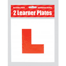 Red L Plates Magnetic 2s