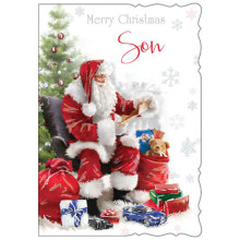 Grandson Juvenile 50 Xmas Card