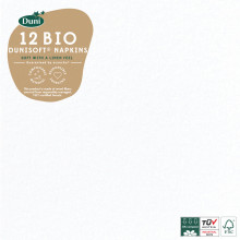 Bio Dunisoft Napkins White 40cm 12s