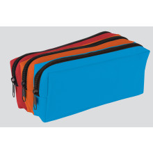 Tri-Colour Pencil Case Triple Pocket