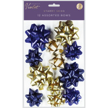 Pack 12 Bows Starry Skies