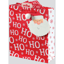 Gift Bag Santa Text Medium