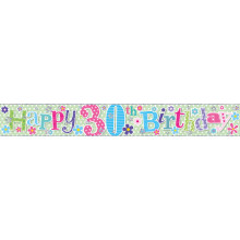 2.5m Party Banner Age 30 Female