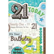 Greetings Cards 21st Male