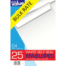 S1201B R/V C4 White S/Seal Envelopes