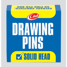 Solid Head Drawing Pins 50s