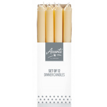 25cm Ivory Dinner Candles