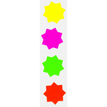 60 Fluorescent Stars 60mm