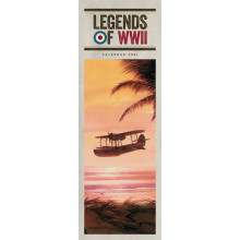 D1107 Slim Calendar Legends Of WWII