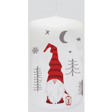 6.8x12cm Santa Pillar Candle