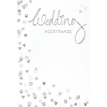Wedding Acceptance Cards Foiled IW318