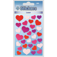 Laser Stickers Hearts LS03
