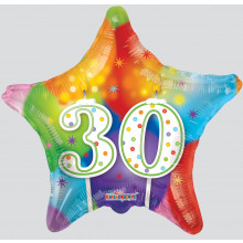 30th Star Foil Balloon