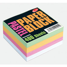 Note Block 400 Pastel Sheets 90x90mm