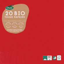 Red Napkins 33cm 3 Ply 20's