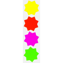 30 Fluorescent Stars 100mm