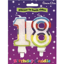 Simon Elvin Age 18 Milestone Candle