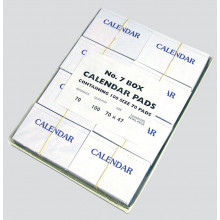 D0705 Calendar Pads No 7 Disp Box
