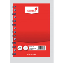 Silvine Spiral Memo Book Feint 5"x3" 72p