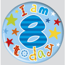 Age 8 Mix 55mm Small Badges