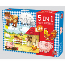 5-in-1 Kiddy Puzzle 6 Assorted