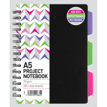 A5 Project Note Book 120 Pages 70gsm