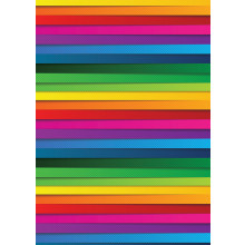 Flat Gift Wrap Bright Stripes GW2571