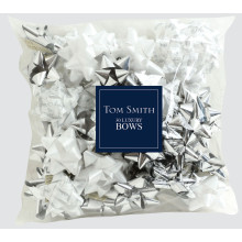 Bag 30 Luxury Bows Silver/White