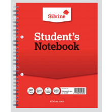 Silvine Spiral Notebook Narrow/Feint 9x7