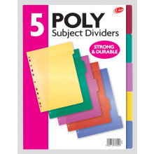 A4 Poly Dividers 5 Part