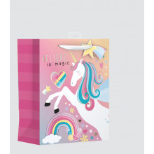 Large Gift Bag Unicorn + Birthday Card