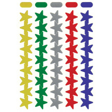 Self Adhesive Labels Assorted Stars